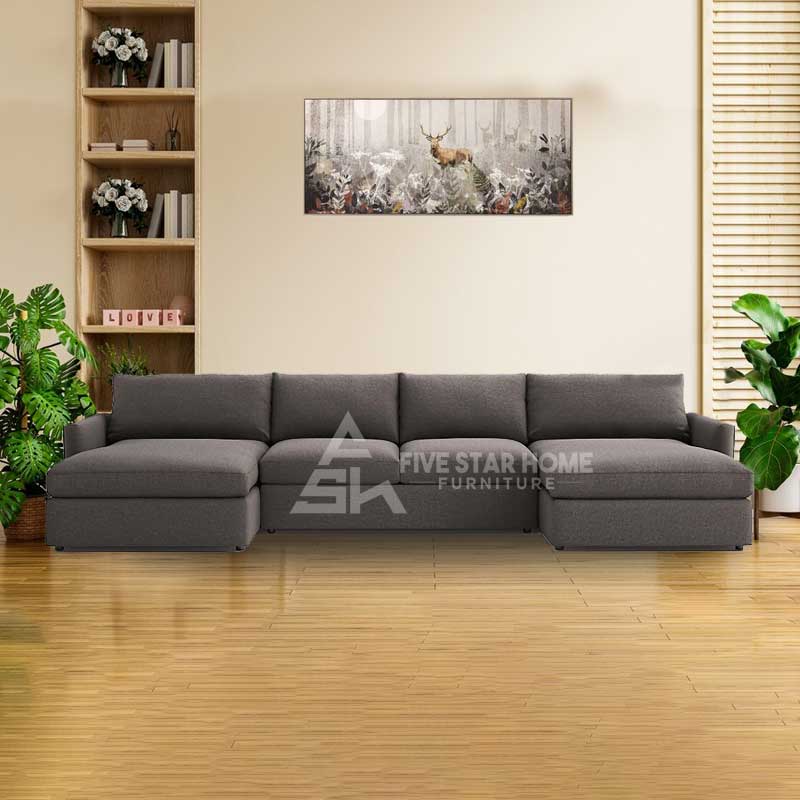 Fsh 3-Piece Double Chaise Sectional Sofa