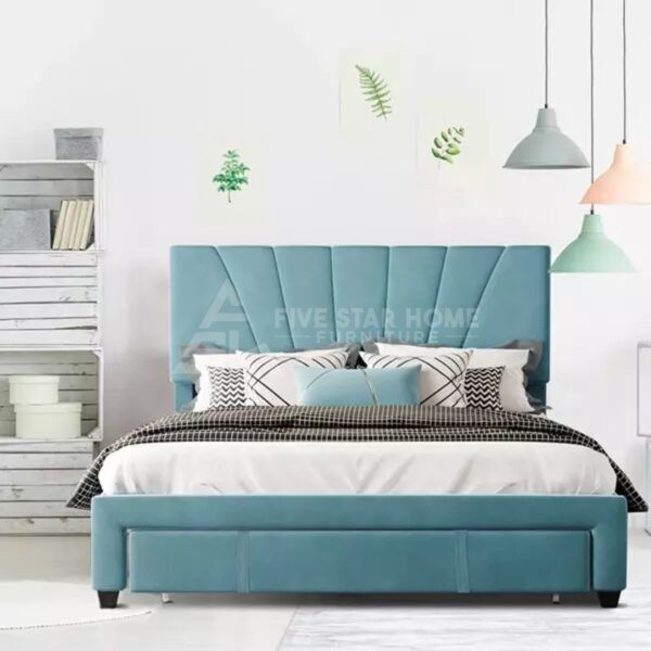 Hie Queen Size Upholstered Bed Storage
