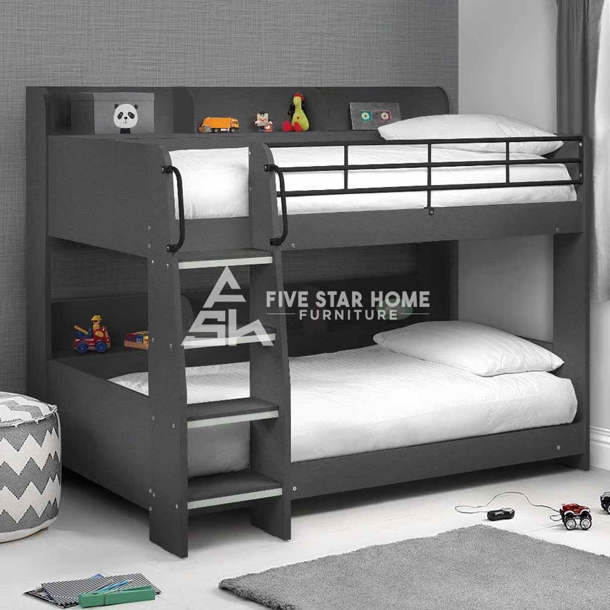 Domino Grey Bunk Bed For Kids