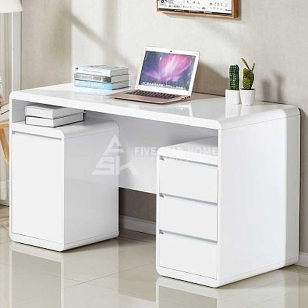 Luxurious Florentine Computer Desk With 1 Door 3 Drawers