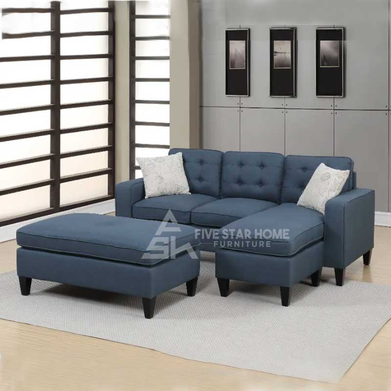 Howa Wide Sectional With Ottoman