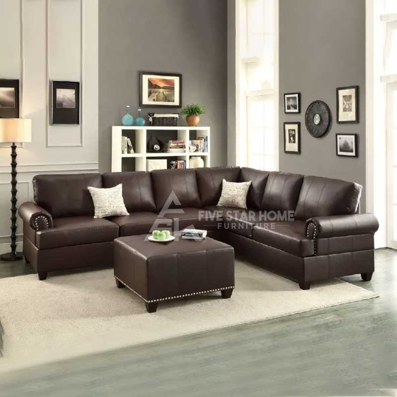 Bobkona Cady Best Reversible Sectional Sofa