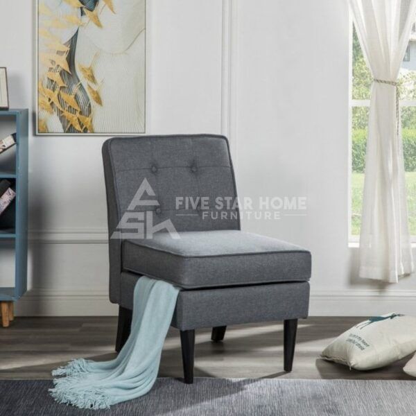 Oliver Polyester Fabric Storage Accent Chair