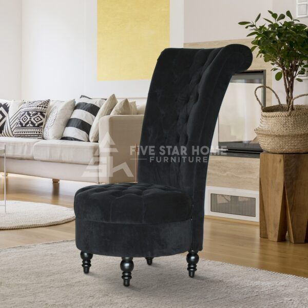 Orchid High Back Tufted Accent Chair