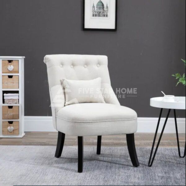 Button Tufted Chair with Cushion