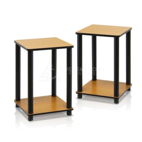 Set of 2 Wooden End Tables