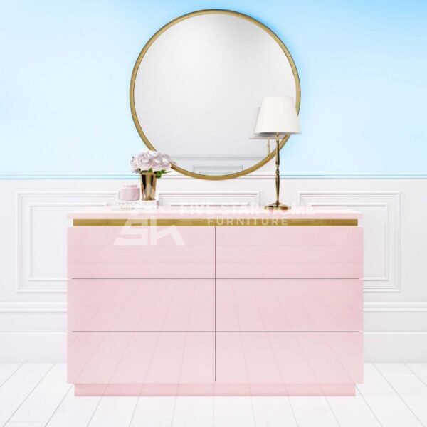 dressing table with mirror