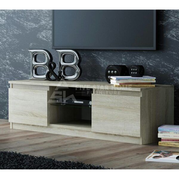 2-Door Cabinet TV Console Stand