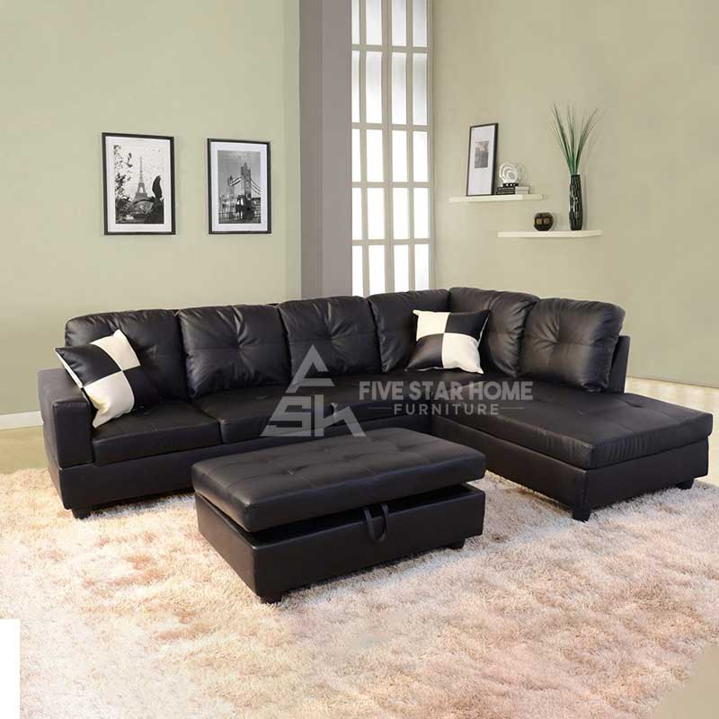 Russ Sectional with Ottoman