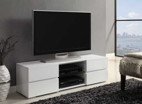 Wilson White TV Stand