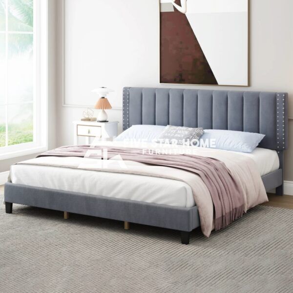 upholstered platform bed