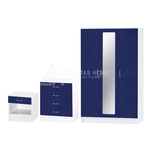 3-Piece Wardrobe Set in Blue