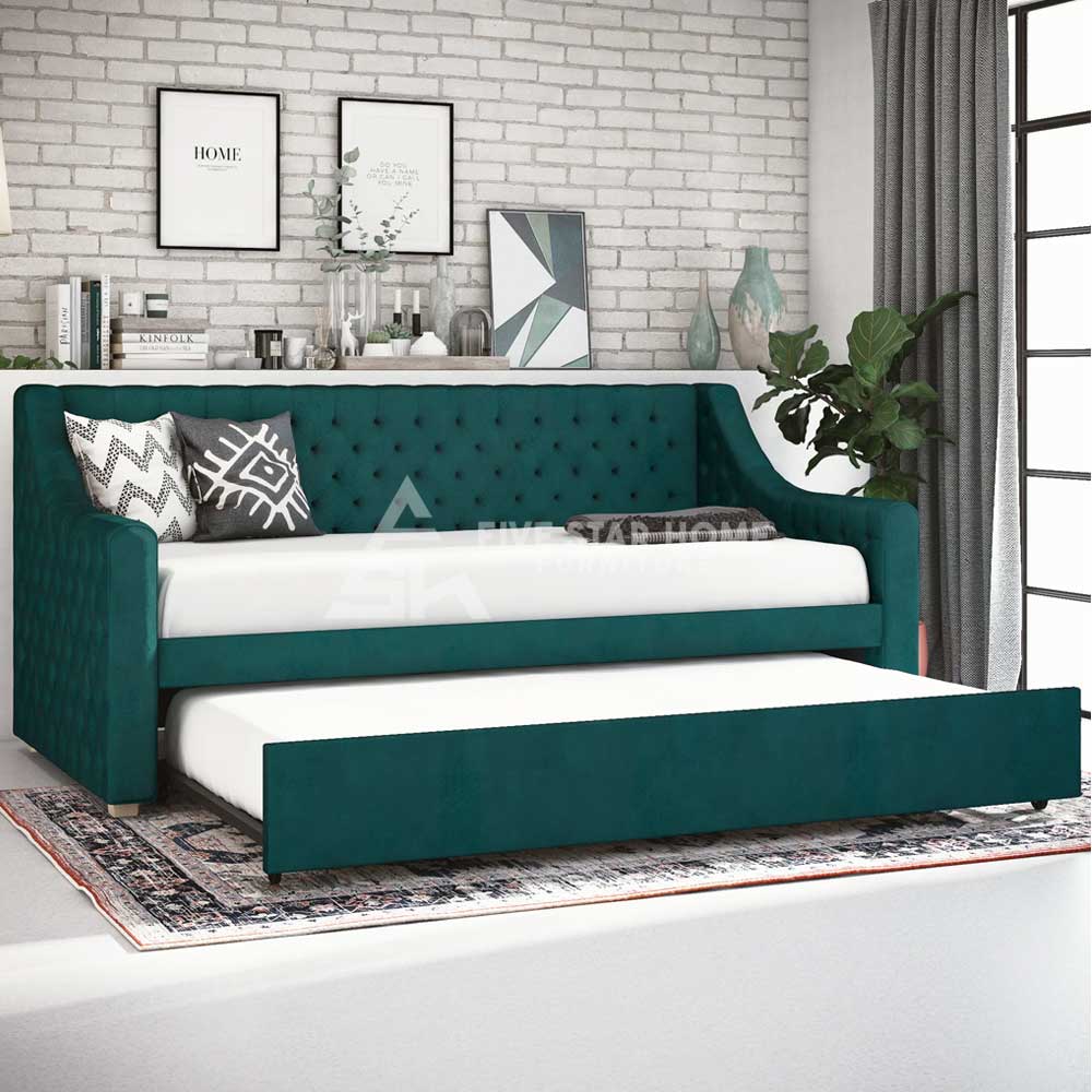 Elegant and Classy Velvet Upholstered Daybed