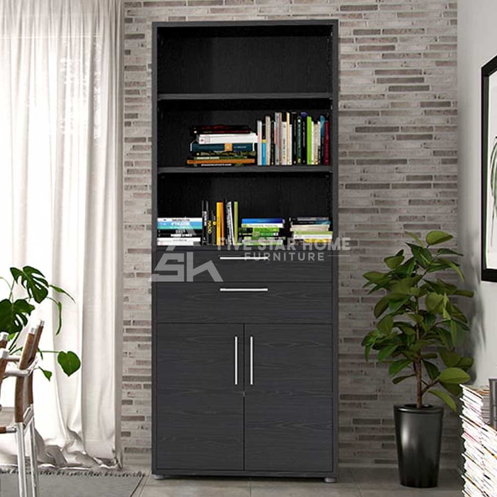 FSH Prax Tall 2 Drawers 2 Doors Office Storage Cabinet