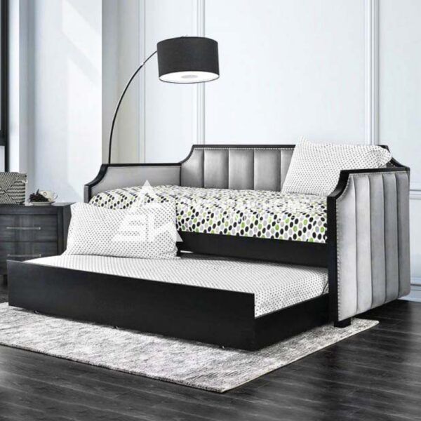 Fabric Upholstered Wooden Daybed