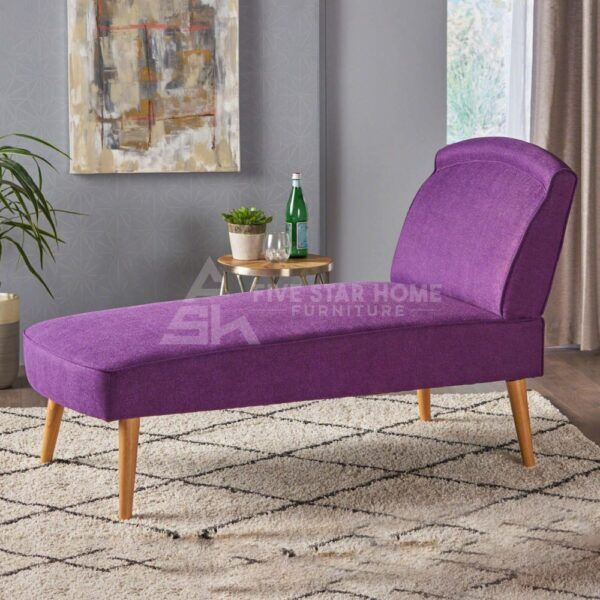 Carisia Mid Century Modern Fabric Chaise Lounge