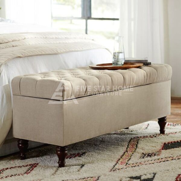 Lorraine Tufted Upholstered Storage Bench