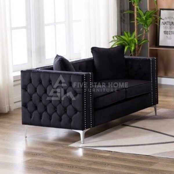 Winters Velvet Loveseat