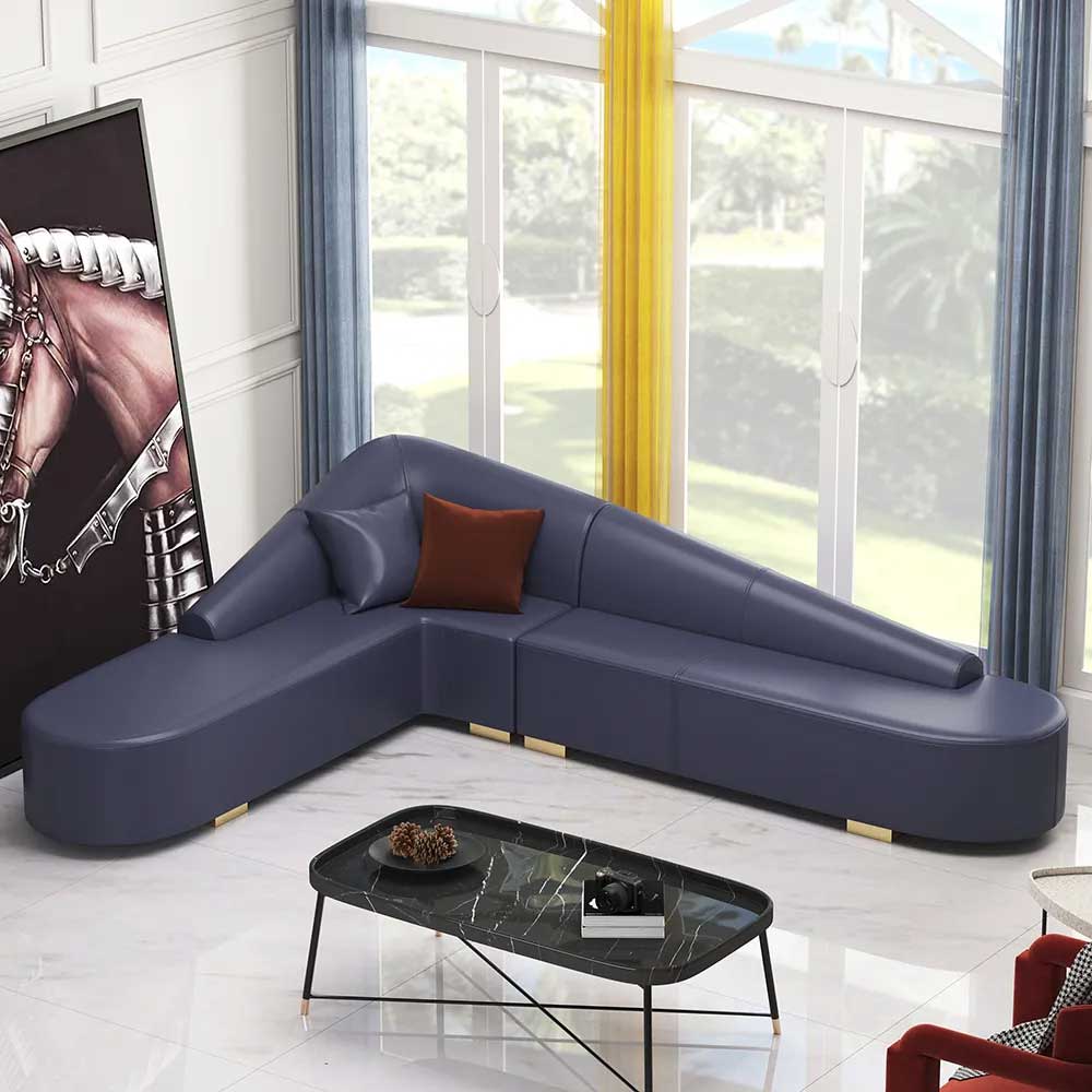 Futuristic L-Shaped Corner Couch