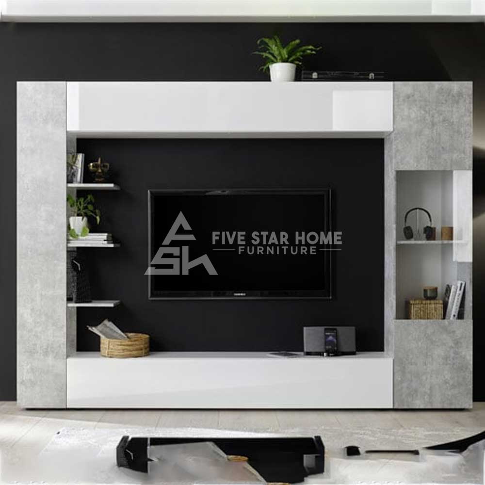 Halcyon White Gloss Large Tv Unit