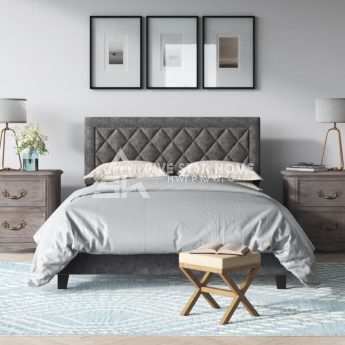 Upholstered King Bed