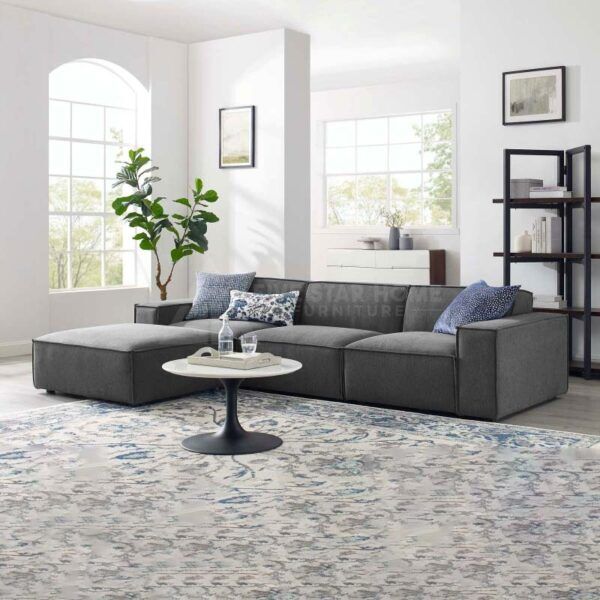 Fabric Reclining Sectional Sofa