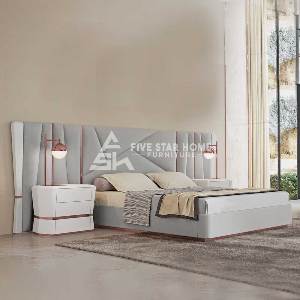 Amaya Velvet Upholstered wall Panel Bed