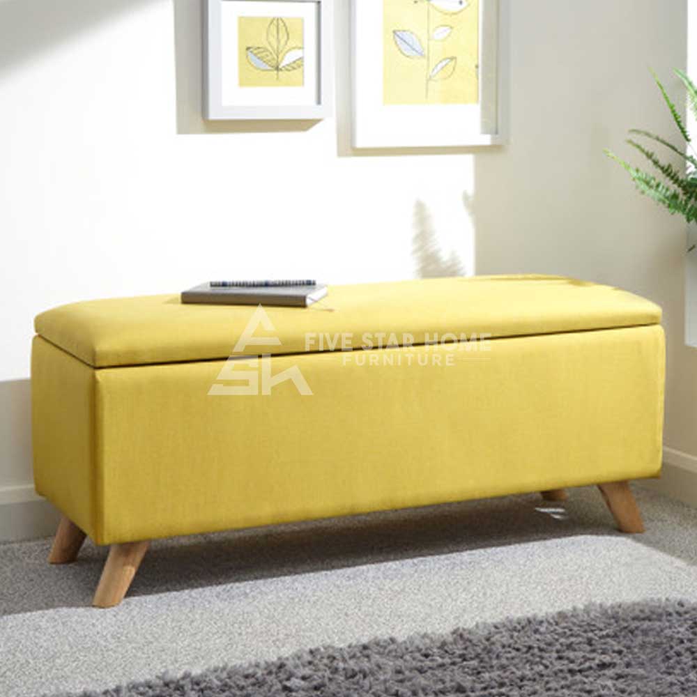 Speke Fabric Upholstered Storage Ottoman