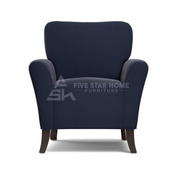 Harelbeke Navy Blue Velvet Arm Chair