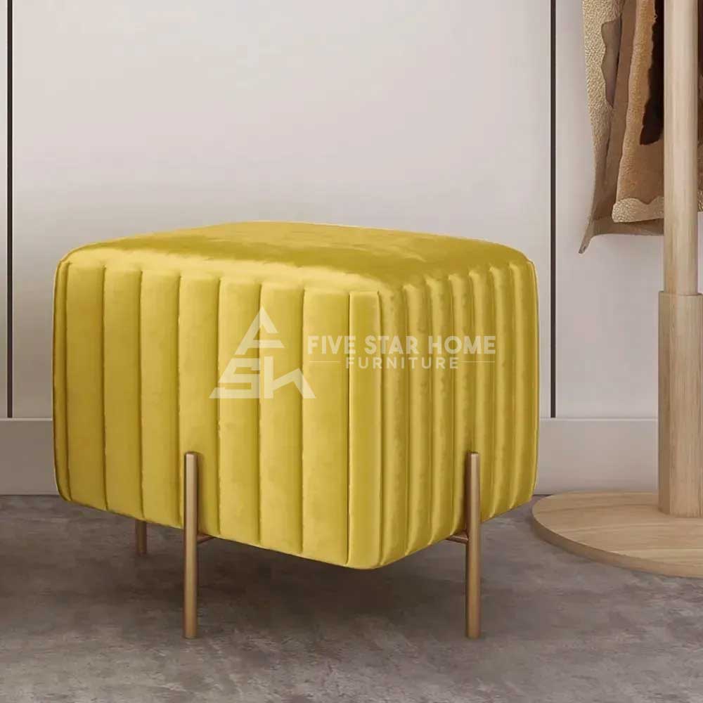 Contemporary Square Pouf Ottoman