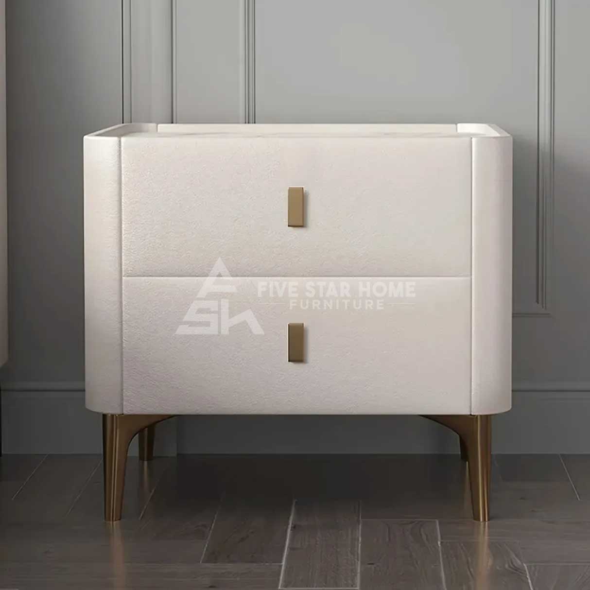 Innovative Nightstand 2-Drawer Bedside Table